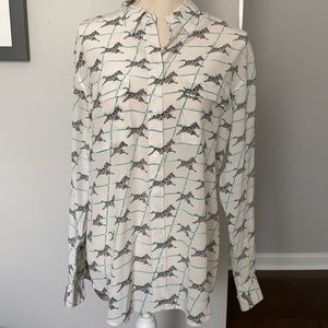 Equipment Zebra Blouse